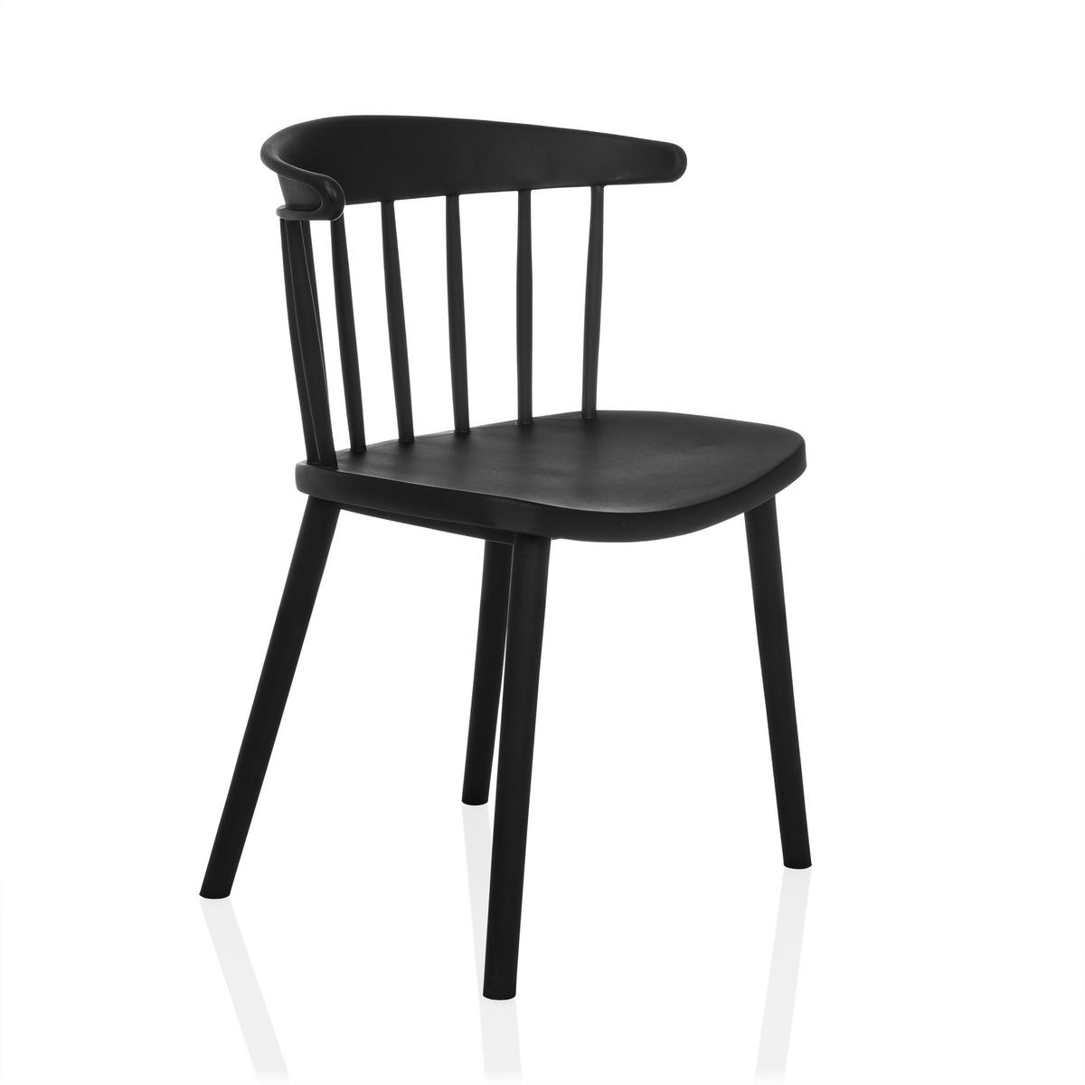 Konferenčni Stol Artifo Rib, Črna - črna, Moderno, umetna masa (53/75/45cm) - MID.YOU