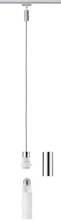Schienensystem-Hängeleuchte Basic Pendulum max. 20 Watt - Chromfarben, Design, Metall (150cm) - Paulmann