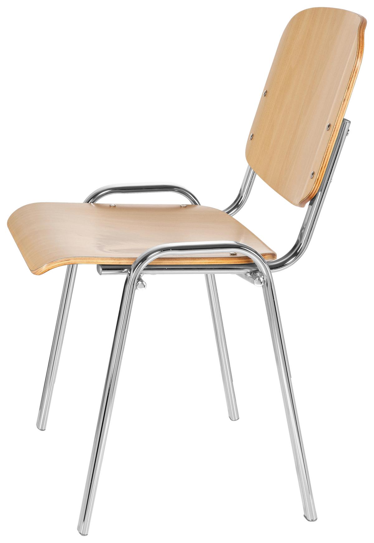 Konferenčni Stol Xt 600, Barva Bukve - barve kroma/barve bukve, Basics, kovina/les (58/81/48cm) - MID.YOU