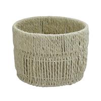 Coș Casei Round S - culoare natur, Konventionell, hârtie/metal (18/13cm) - Mömax