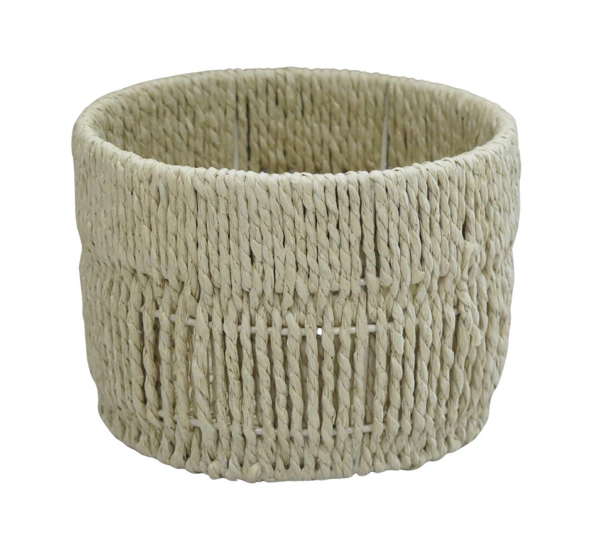 Coș Casei Round S - culoare natur, Konventionell, hârtie/metal (18/13cm) - Mömax