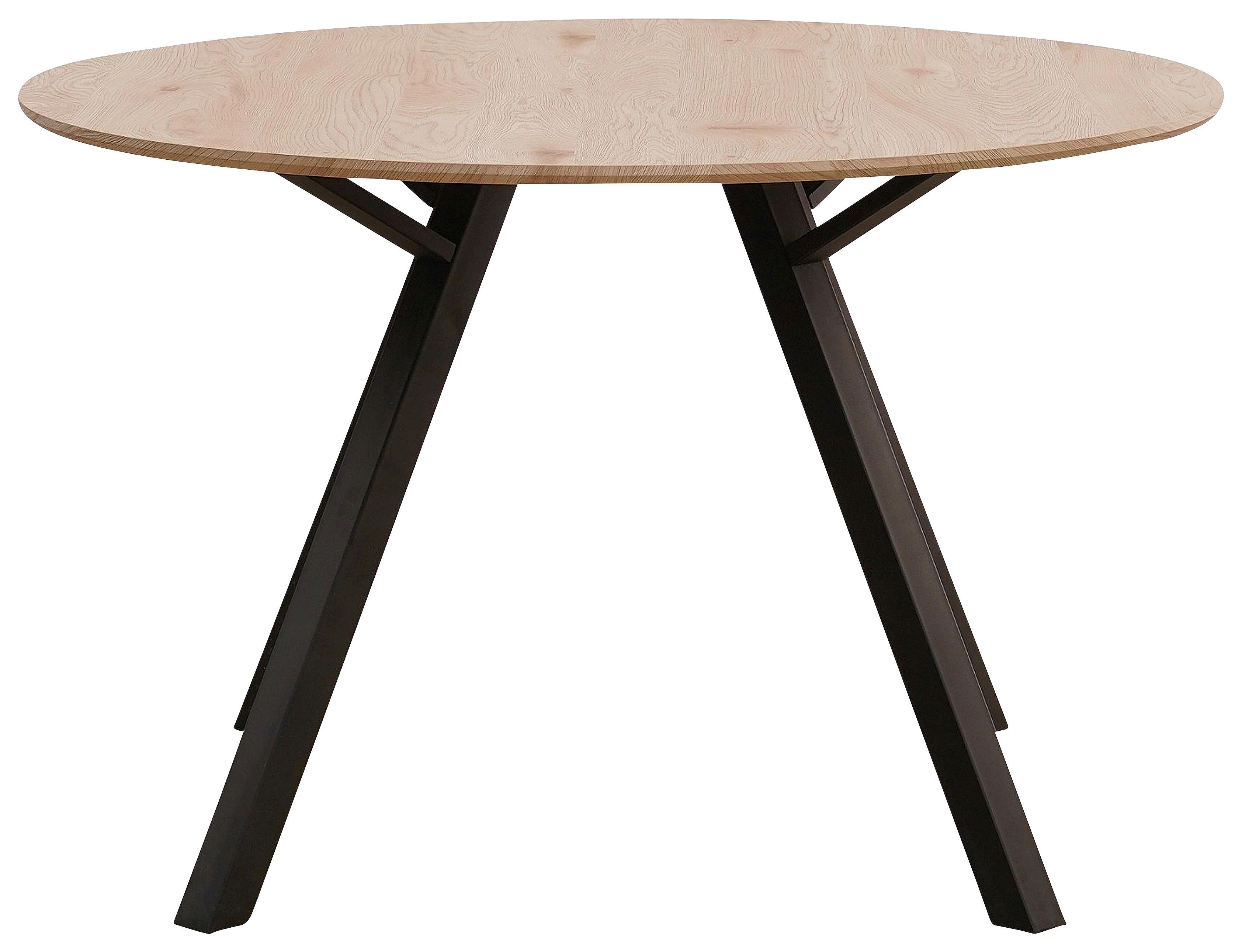 Stol Za Blagovaonicu Arno - prirodne boje/crna, Konventionell, drvni materijal/metal (120/76/120cm) - Modern Living