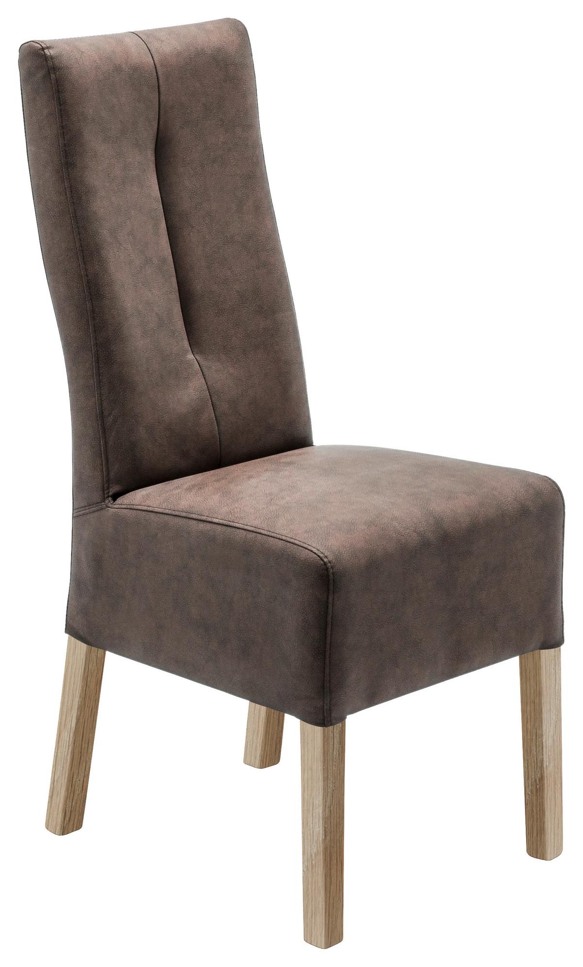 KRZESŁO FABIUS - brązowy/kolor dębu sonoma, Konventionell, tkanina/drewno (44/103/63cm) - Carryhome