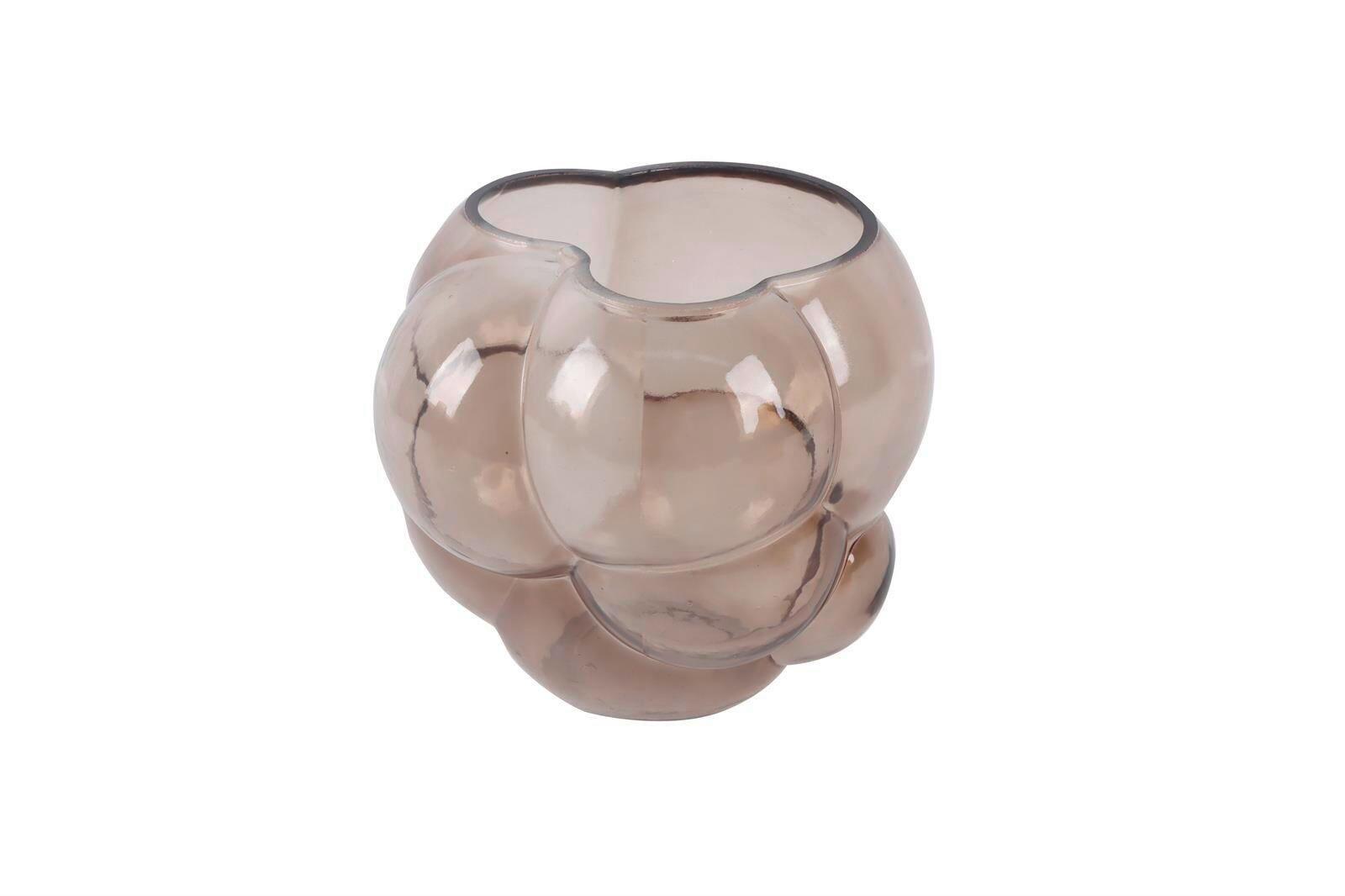 Váza Bubble - világosbarna, üveg (18,6/16,5/16,8cm) - Mömax