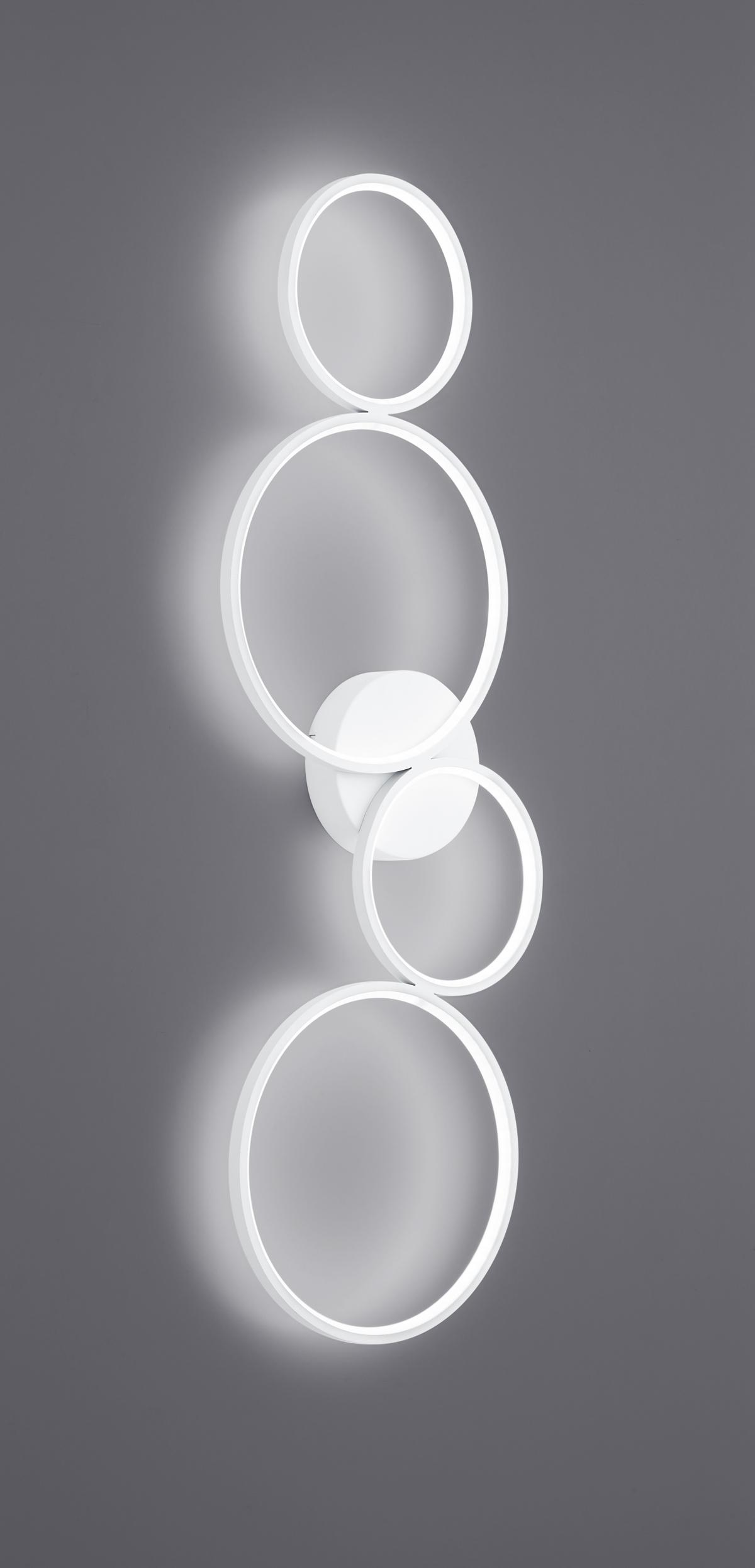 LED-Deckenleuchte Rondo in Weiß max. 37 Watt - Weiß, Design, Metall (97/5,5/34,3cm) - Trio Leuchten