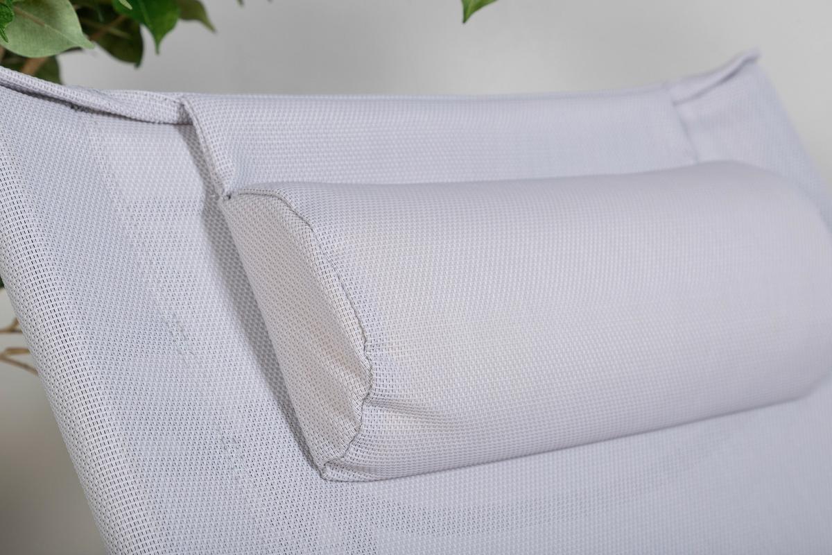 STRANDSTUHL SEVILLE - Schwarz/Grau, KONVENTIONELL, Textil/Metall (63/89/84cm) - Gardenson