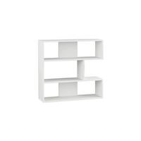 BIBLIOTHÈQUE MURALE MOLLY BOOKCASE NO.1 - blanc, Design, matériau de bois (94/89/30cm) - Livetastic