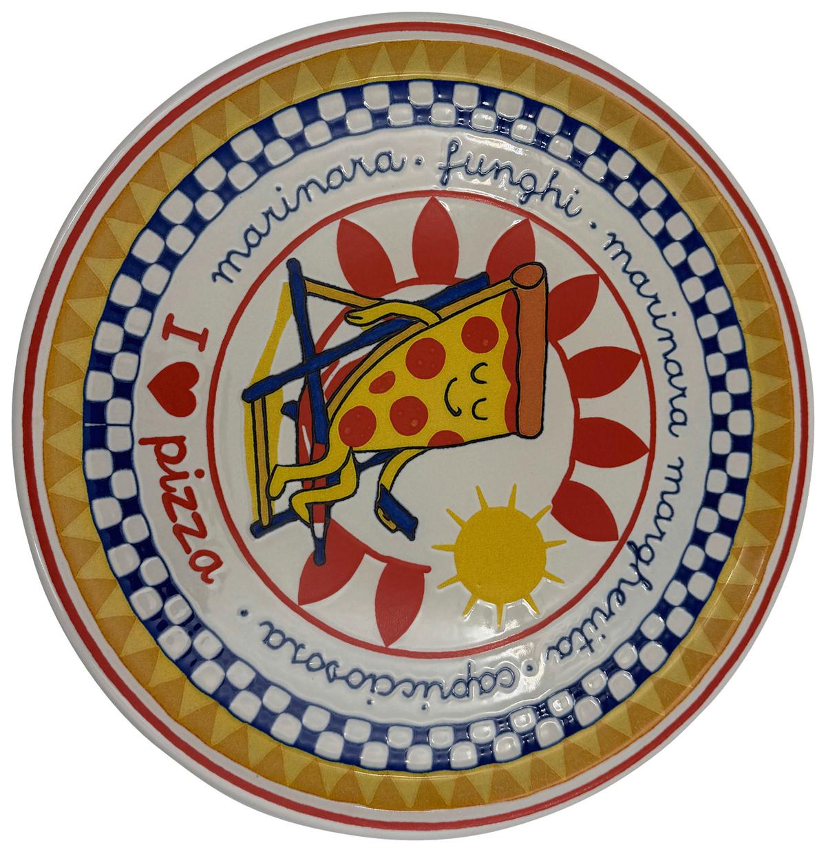 Pizzatányér Italy - többszínű, Konventionell, kerámia (30/2,15cm) - Mömax