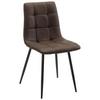 Stuhl in Braun - Schwarz/Braun, LIFESTYLE, Holz/Textil (45/88/54,5cm) - Based