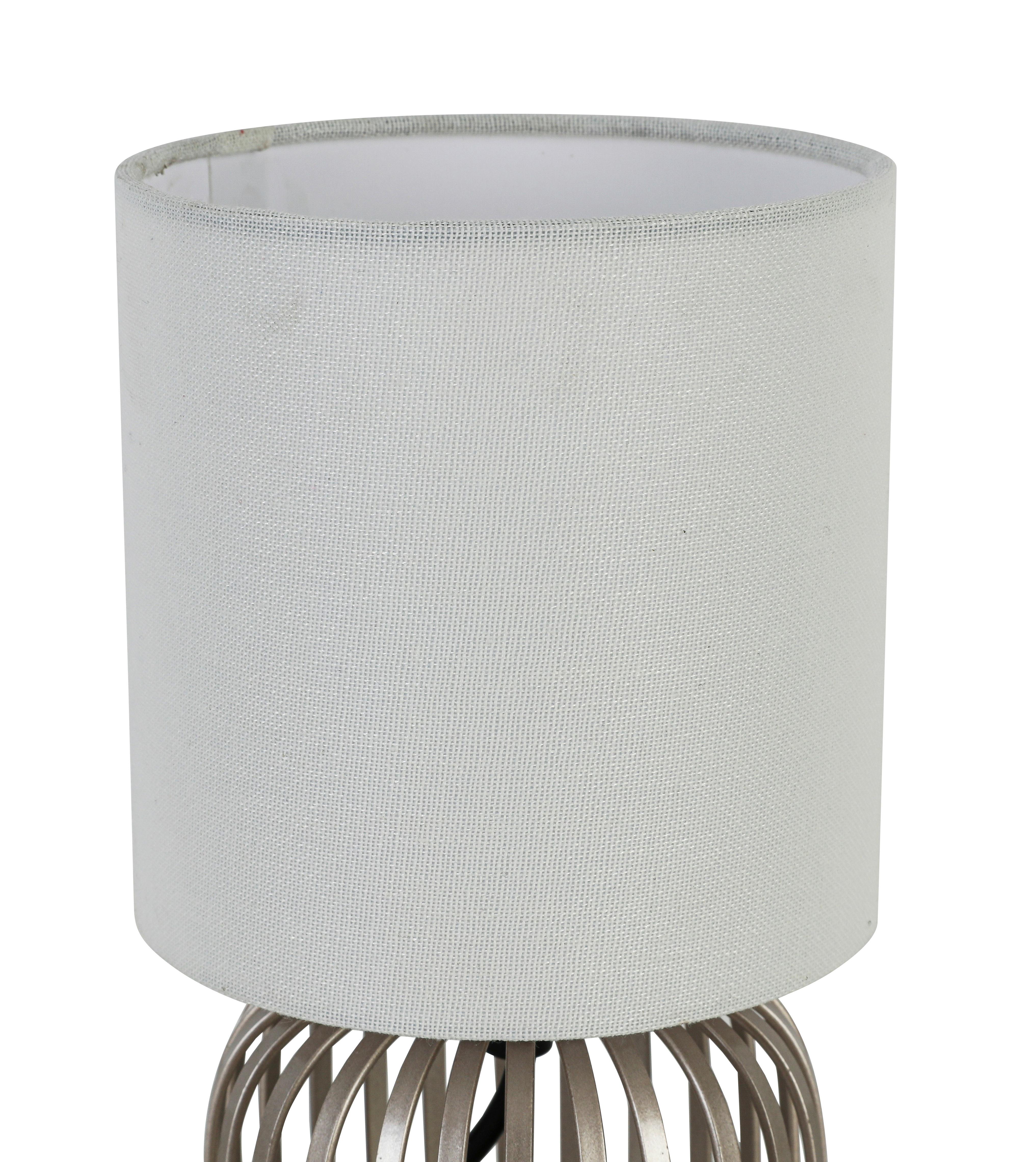 BORDSLAMPA DRITI - vit/champagne, Modern, metall/textil (13/13/25cm) - Mömax