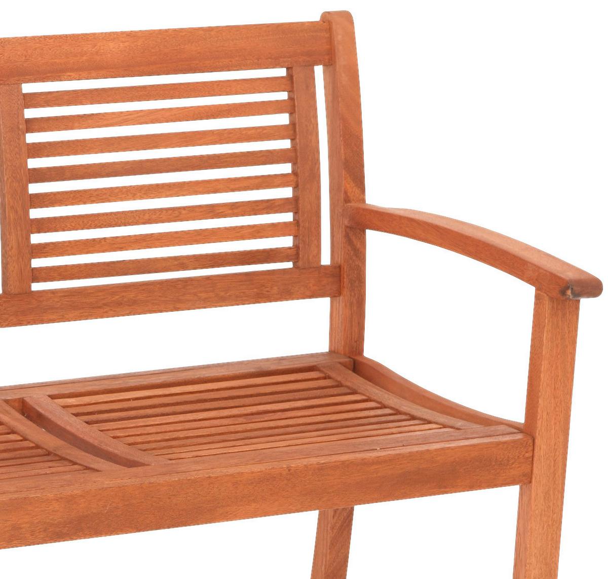 Gartenbank Cordoba aus Eukalyptus Natur - Naturfarben, Basics, Holz (160/90/58cm) - Gardenson