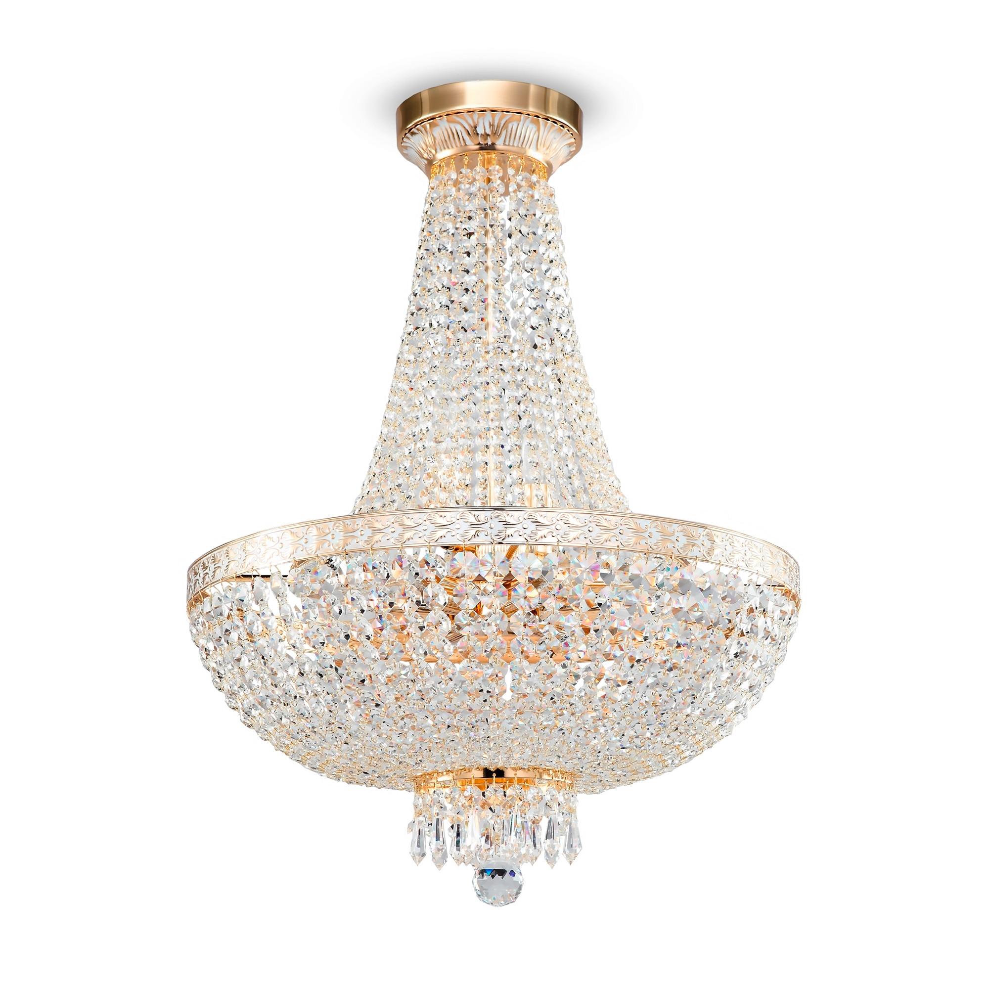 KRONLEUCHTER BELLA - Goldfarben, Trend, Metall (50/65/50cm) - MAYTONI