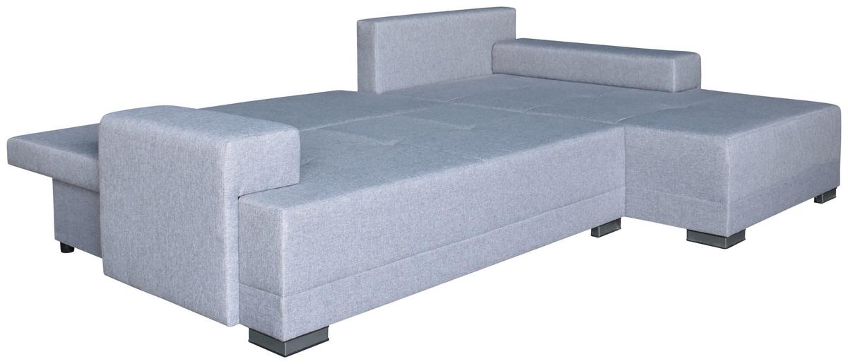 Canapea modulară CALA - gri deschis, Modern, plastic/lemn (265/74/177cm) - Modern Living