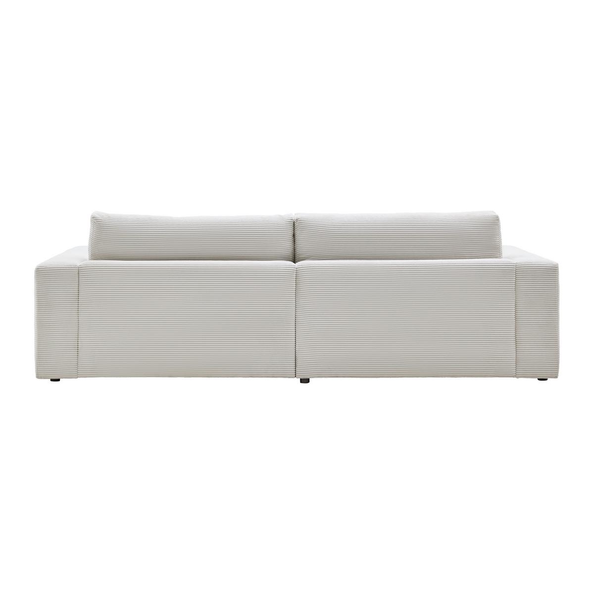 Ecksofa Fabiona Links Beige - Beige/Schwarz, MODERN, Holz/Kunststoff (268/194cm) - Premium Living