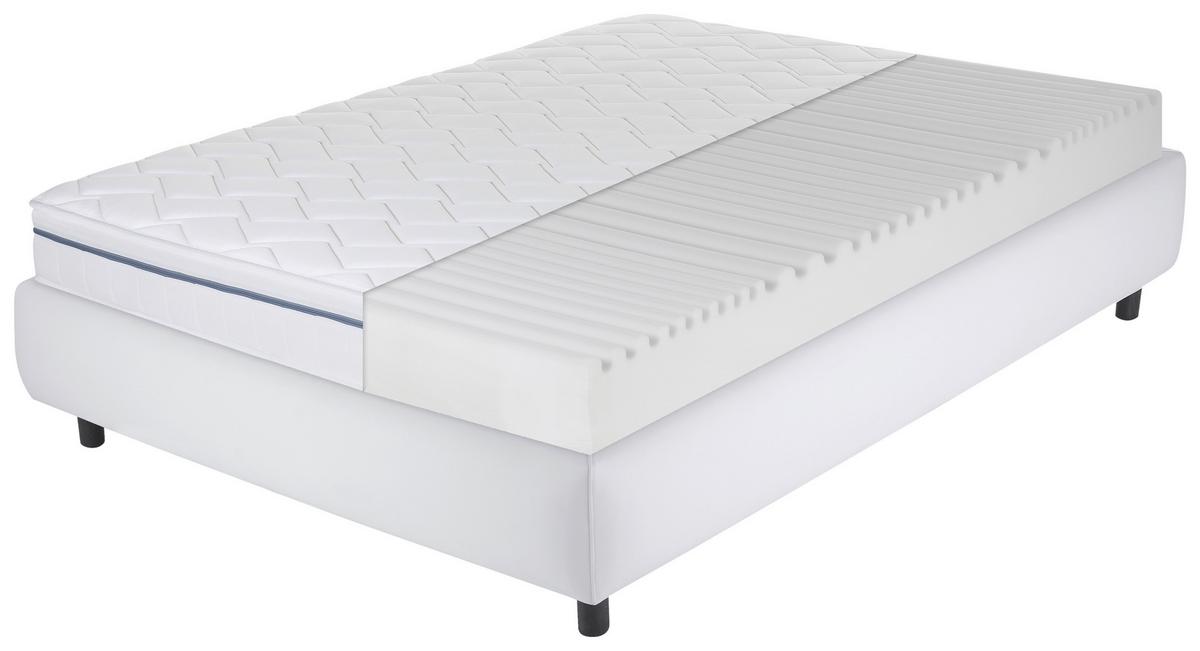 Kaltschaummatratze Air Wave 3D H2/3 ca. 140x200cm - Weiß, Basics, Textil (140/200cm) - MID.YOU