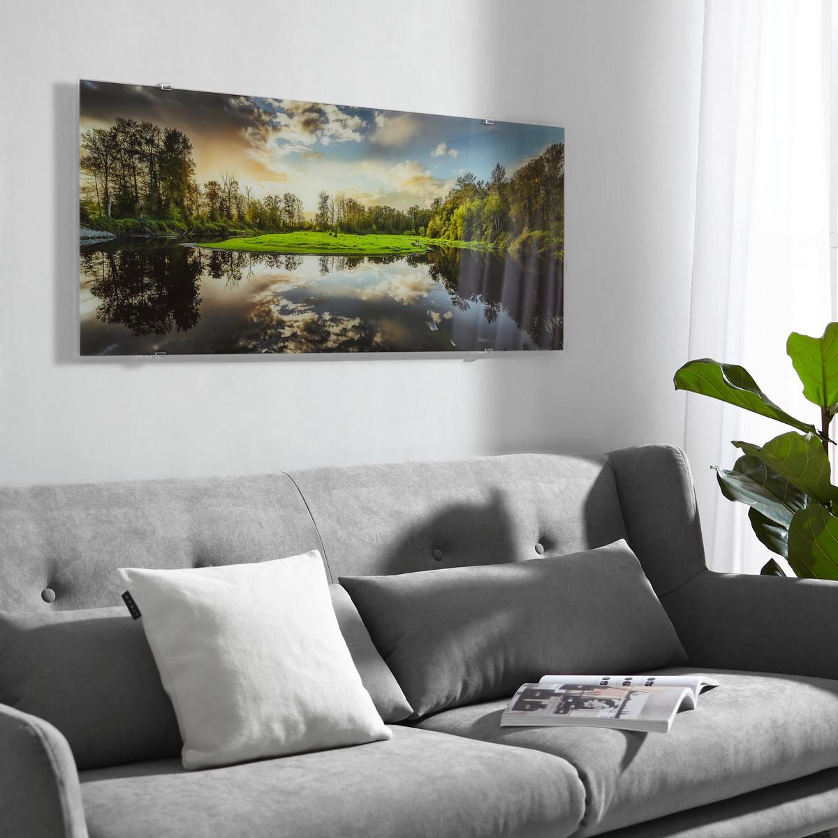 OBRAZ NA SZKLE EX210 - różnokolorowy, Natur, szkło (125/50cm) - Monee