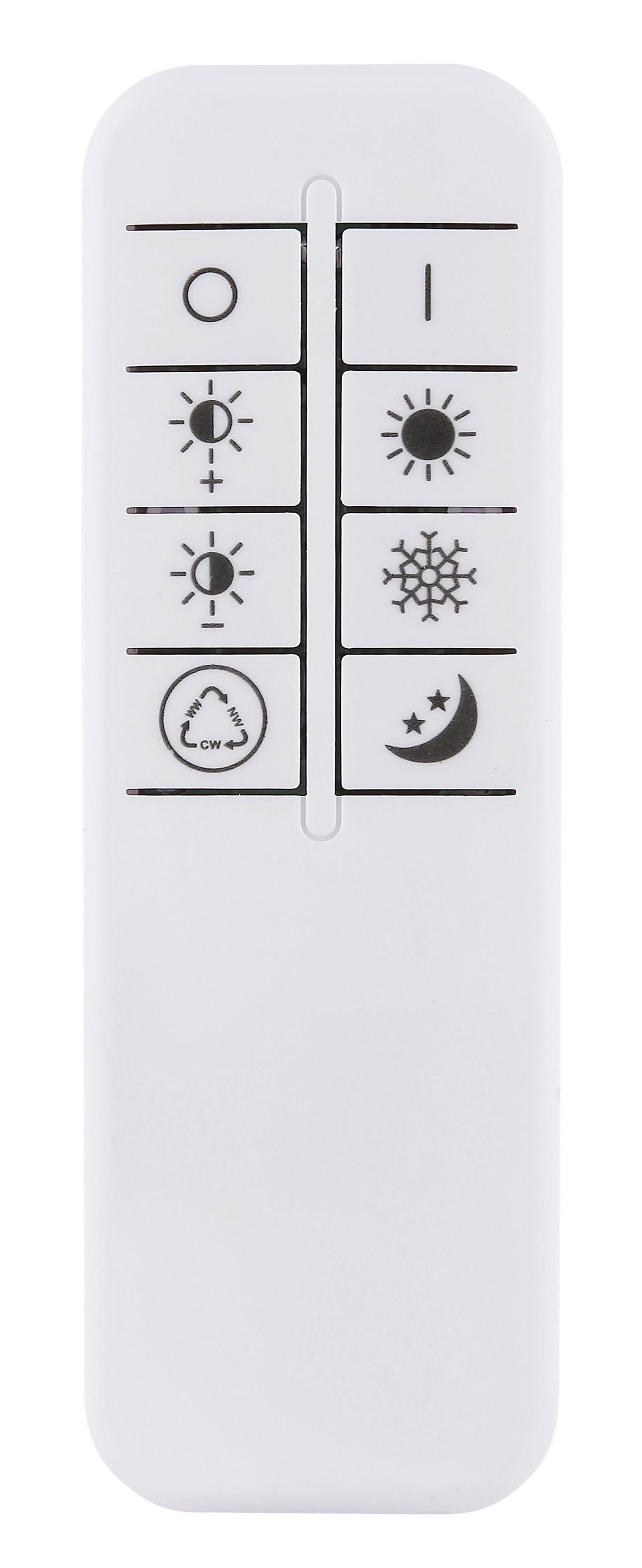 LED-DECKENLEUCHTE 48137  DELORIS - Klar/Dunkelbraun, Basics, Holz/Kunststoff (50/55/11,5cm) - Globo