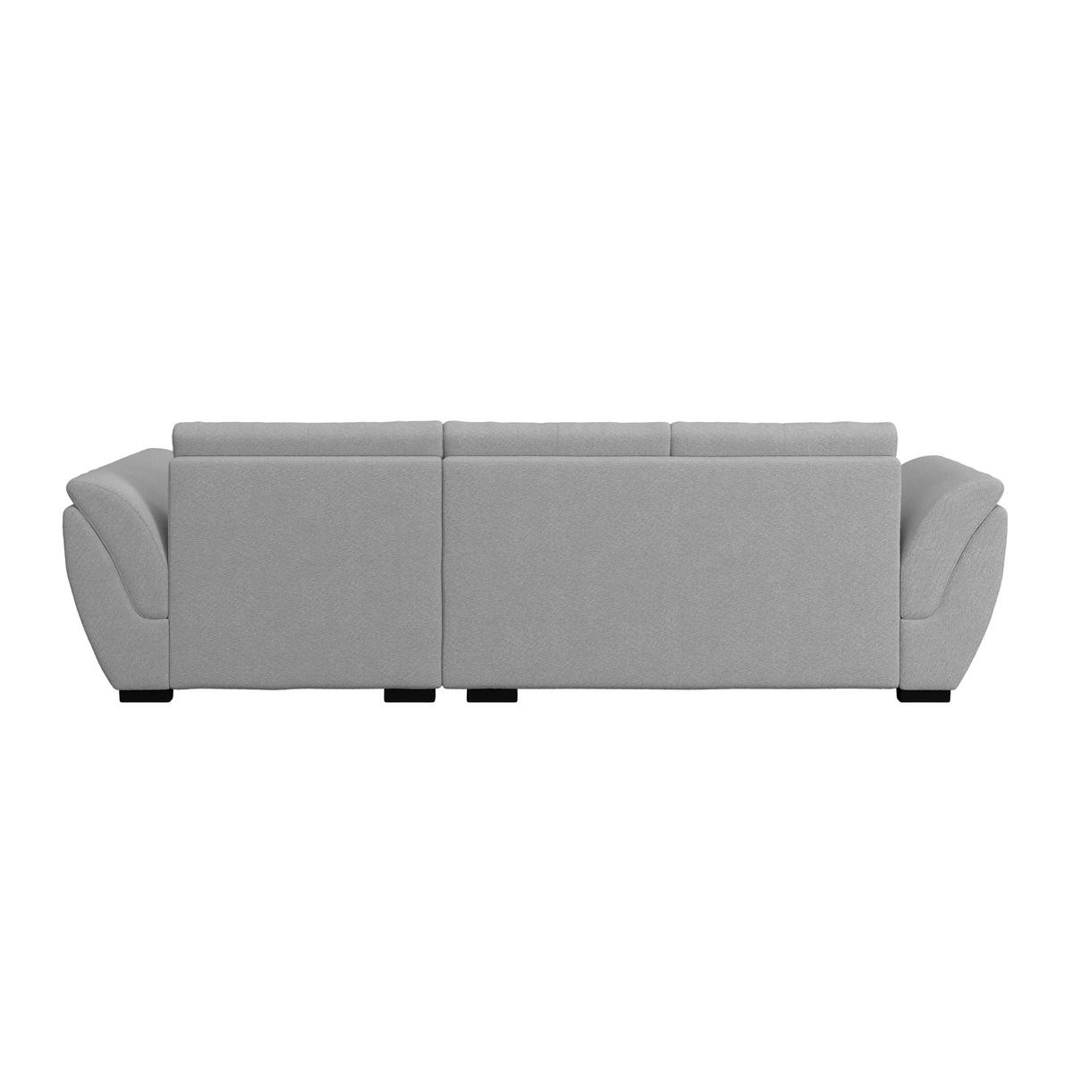 Kutna Garnitura Berisso - tamno siva/crna, Konvencionalno, tekstil (278/187cm) - Ondega