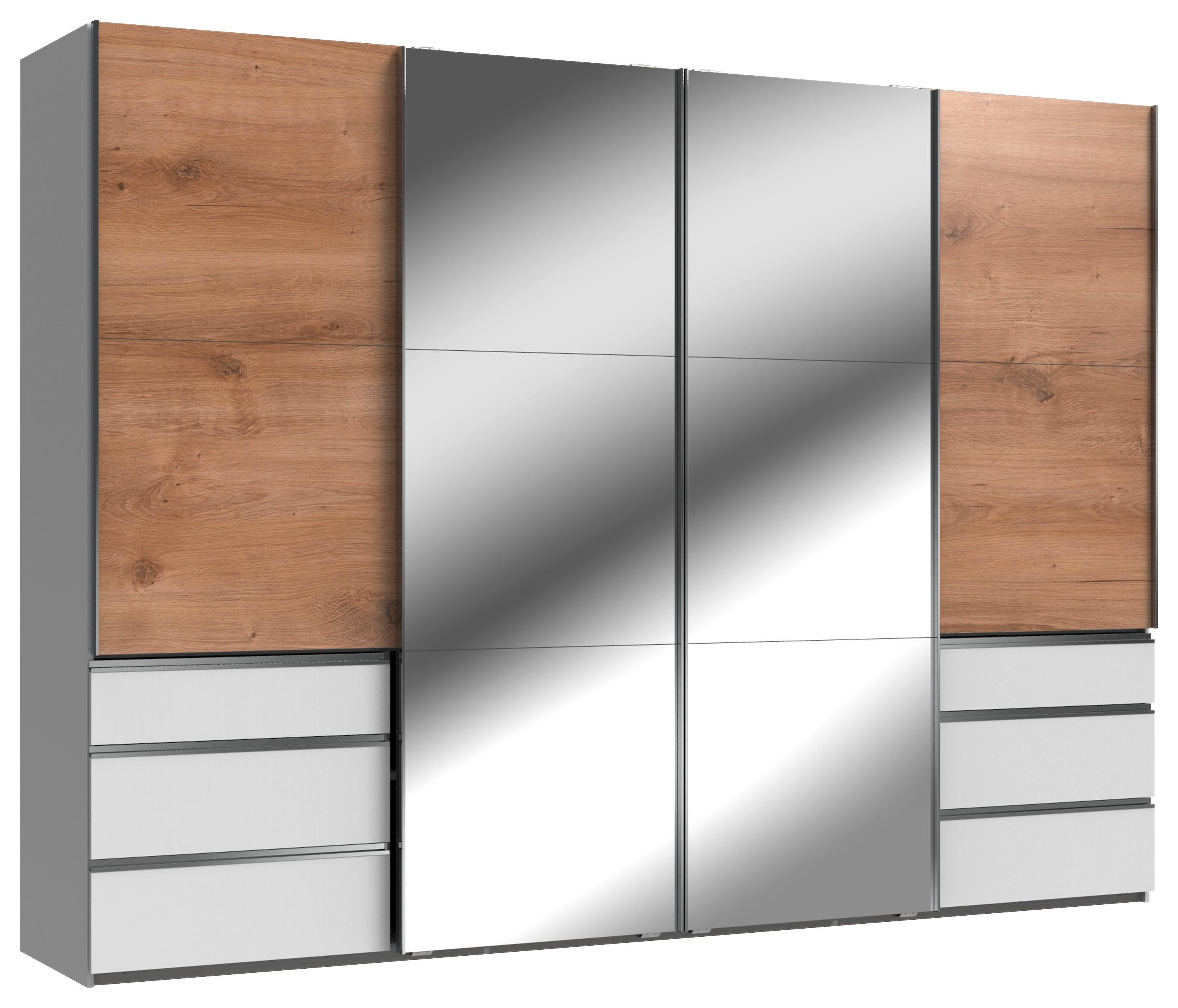 Ormar S Kliznim Vratima Level 36a - bijela/boje hrasta, Moderno, drvni materijal (300/216/65cm) - Modern Living