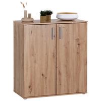Komoda Ina 01, Barva Hrasta Artisan - barve aluminija/hrast artisan, Moderno, umetna masa/leseni material (88,2/94,8/38,3cm) - Mömax