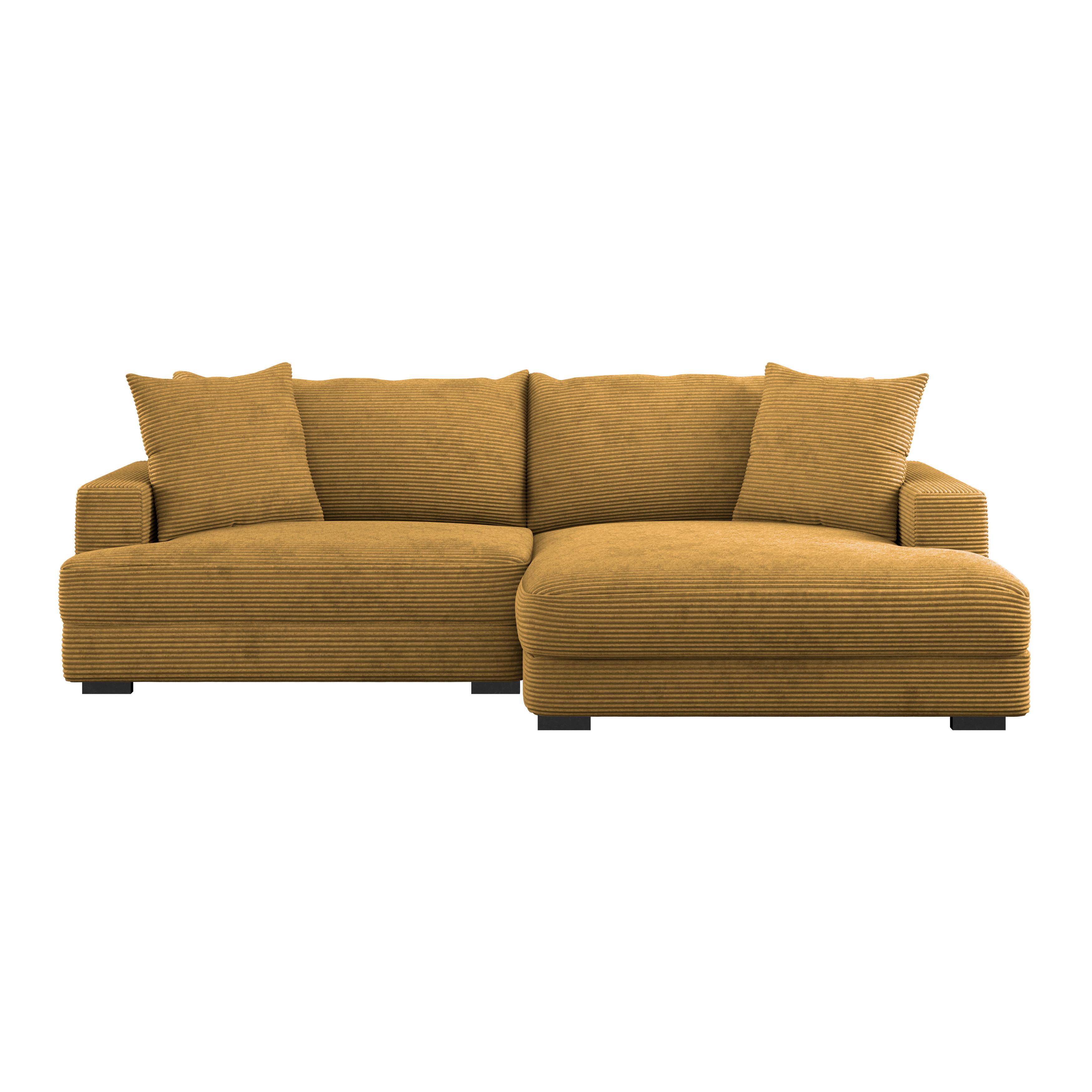 Coltar PELLE - galben muștar, Modern, textil (265/180cm) - Modern Living