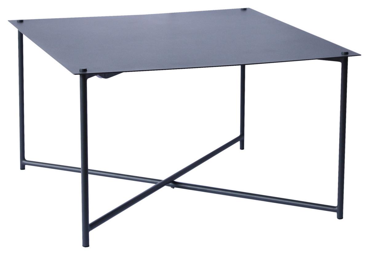 STOLIK KAWOWY BARRY -EXKLUSIV- - antracytowy, Design, metal (70/70/42cm) - Xora
