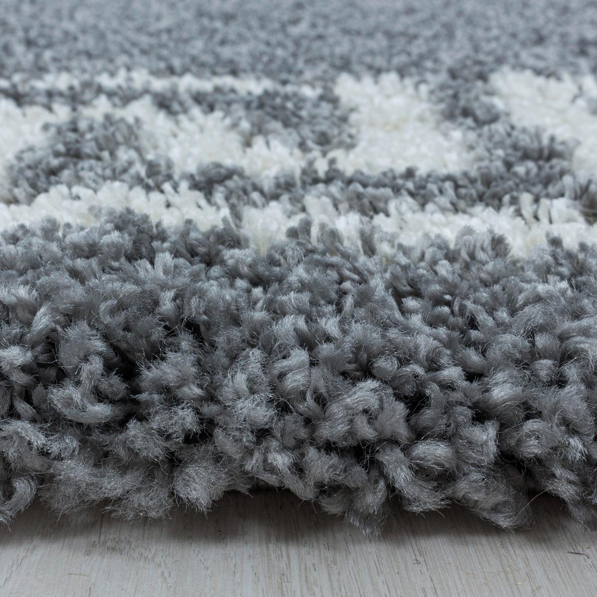 Hochflorteppich Hera Grau ca. 240x340cm - Grau, Design, Textil (240/340cm)