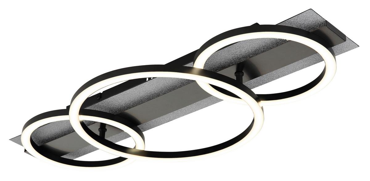 Led Stropna Svjetiljka Norberto - bijela/srebrne boje, Design, metal/plastika (62,2/30/8,8cm) - Globo