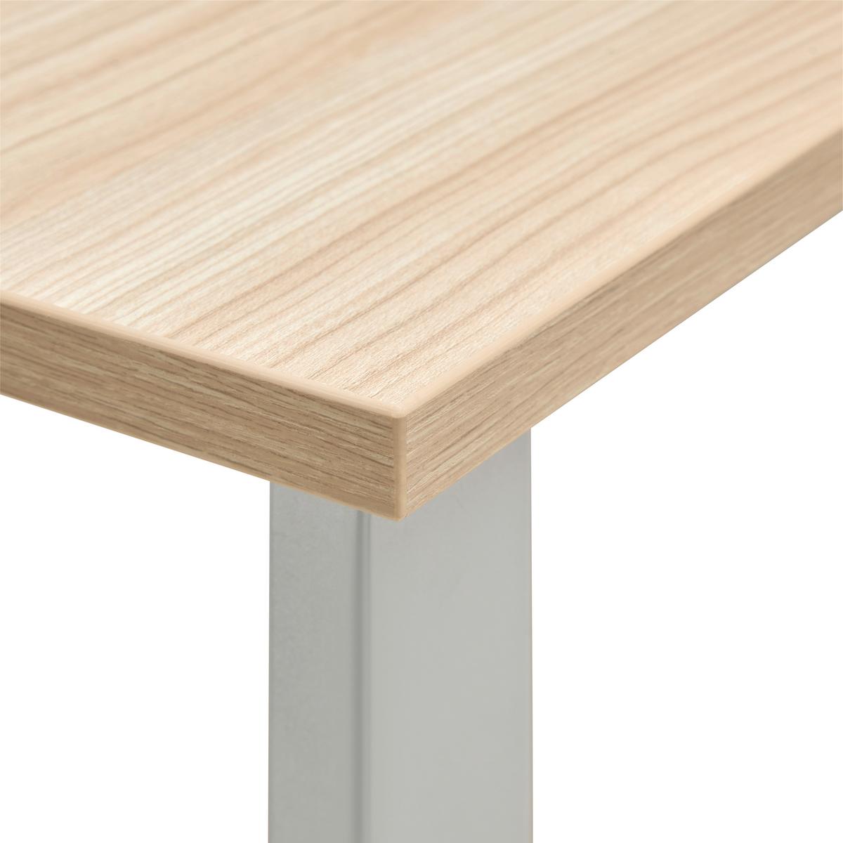 Schreibtisch Siena Eiche-/Silberfarben - Eichefarben/Silberfarben, MODERN, Holzwerkstoff (170/77/73cm) - Mömax