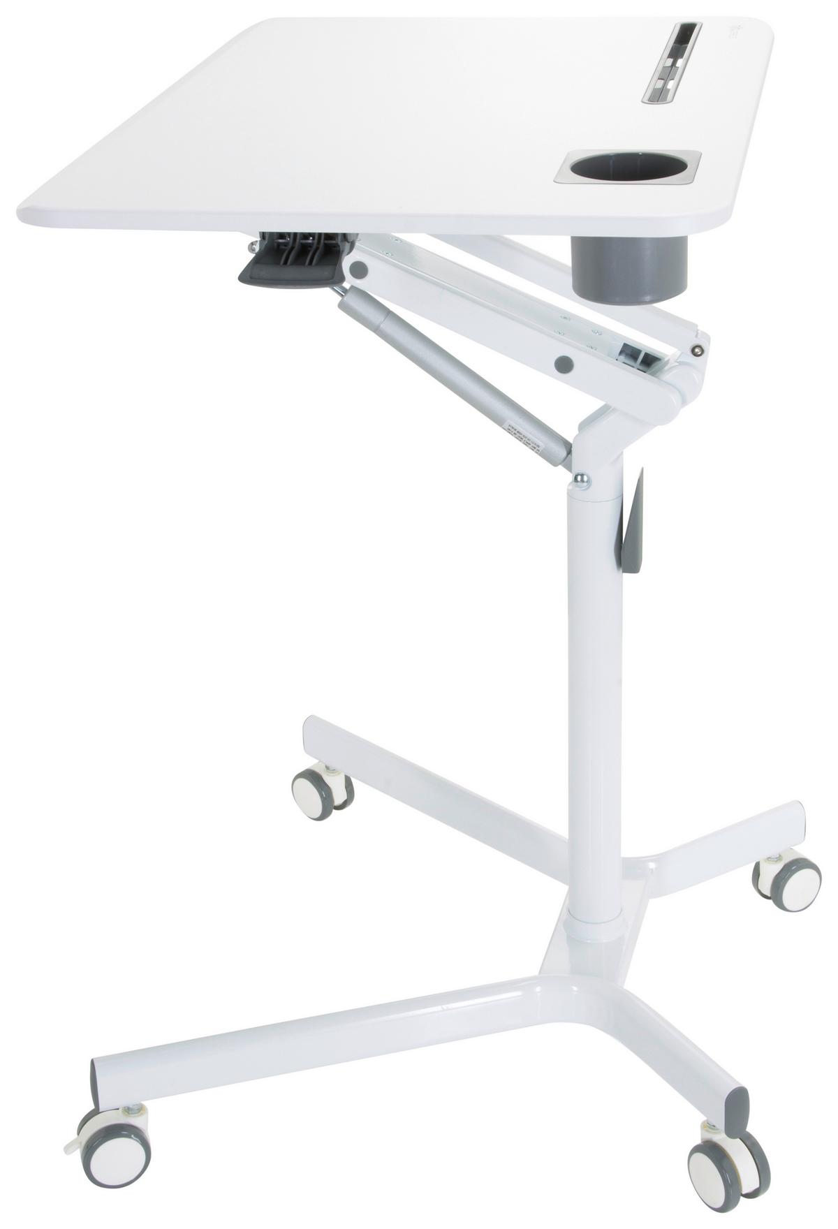Dvižna Miza Stand Vm.su I, Bela - bela, Basics, kovina/umetna masa (77/73-105/57cm) - MID.YOU