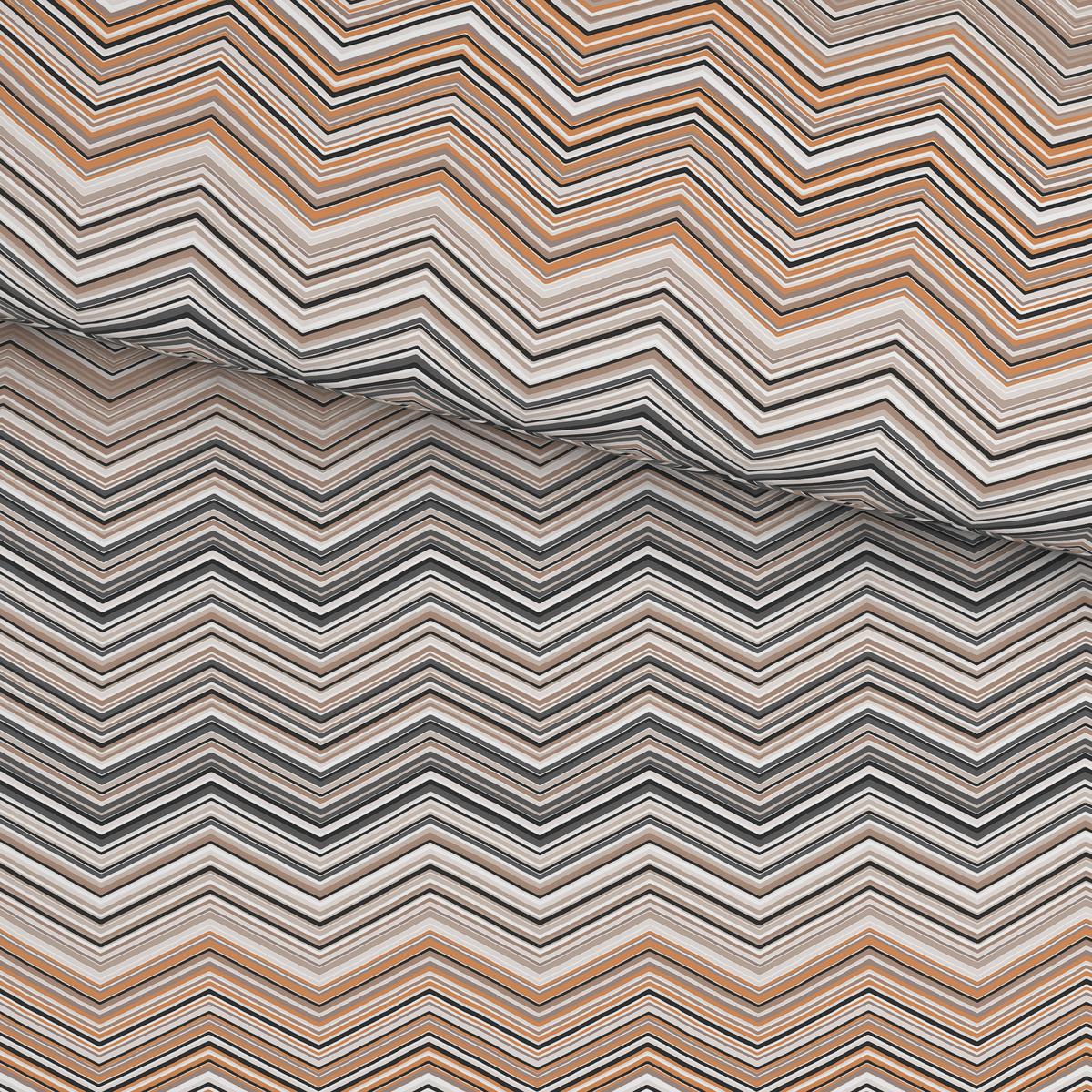 Bettwäsche ZickZack Beige ca. 135x200cm - Beige, KONVENTIONELL, Textil (135/200cm) - Mömax
