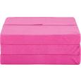 Faltmatratze in Pink, ca. 65x185cm - Pink, MODERN, Textil (185/65/8cm) - CARRYHOME