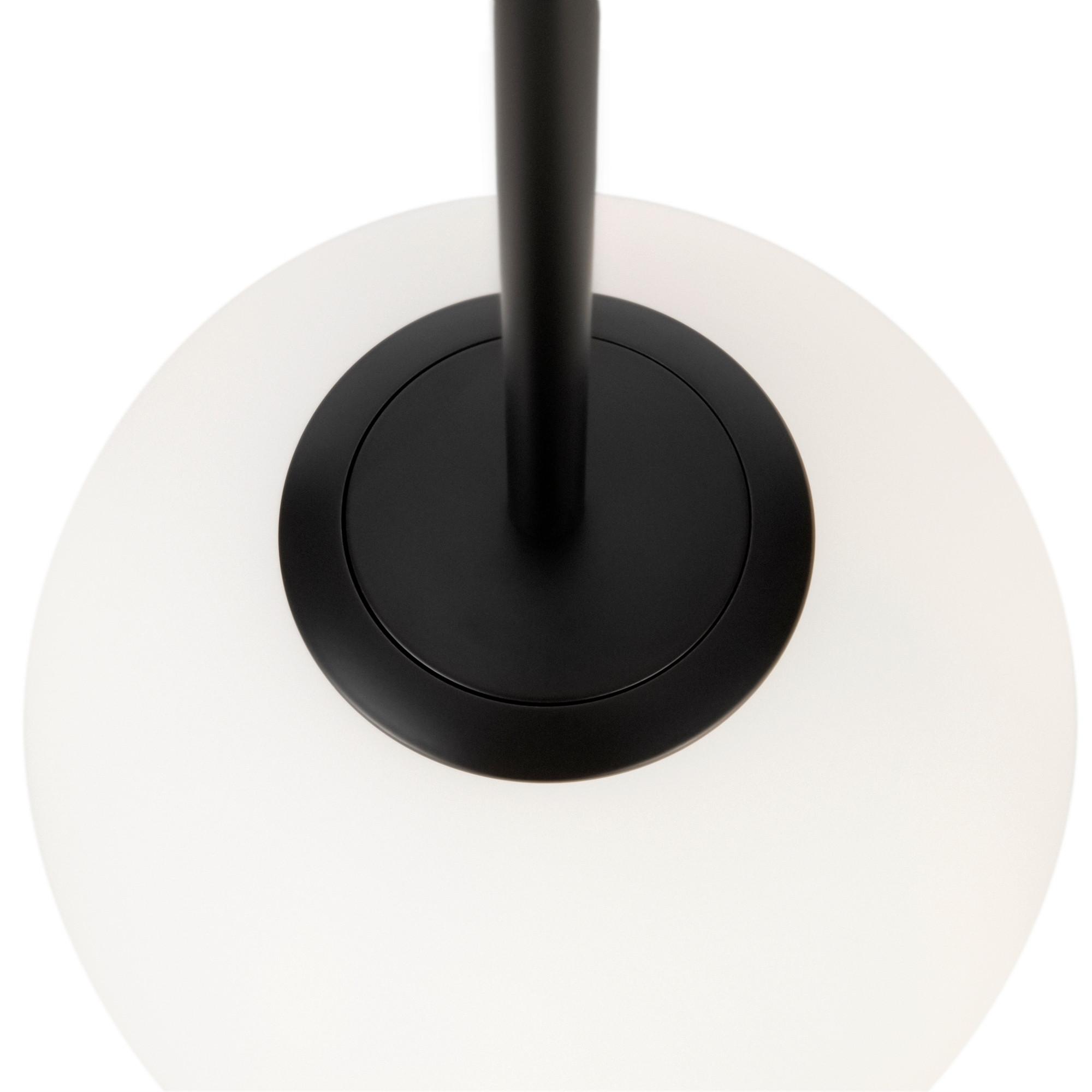 Pendelleuchte Basic Form Schwarz max. 40 Watt - Schwarz/Weiß, Trend, Glas/Metall (20/180cm) - MAYTONI