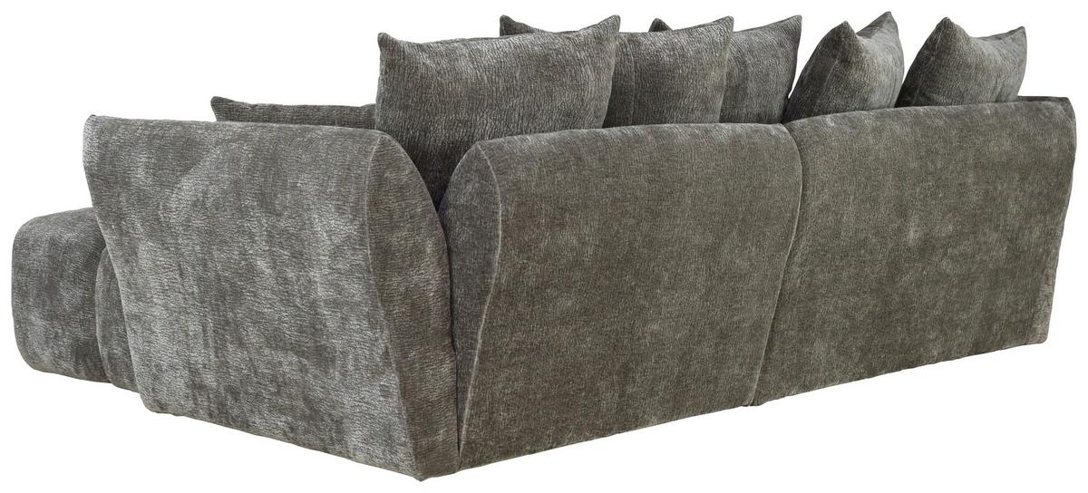 Kutna Garnitura Cammellio - tamno siva/crna, Moderno, tekstil (296/189cm) - Mömax