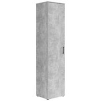 Schrank Multistauraum Betonoptik - Schwarz/Grau, MODERN, Holzwerkstoff/Kunststoff (45/195/40cm) - Mömax