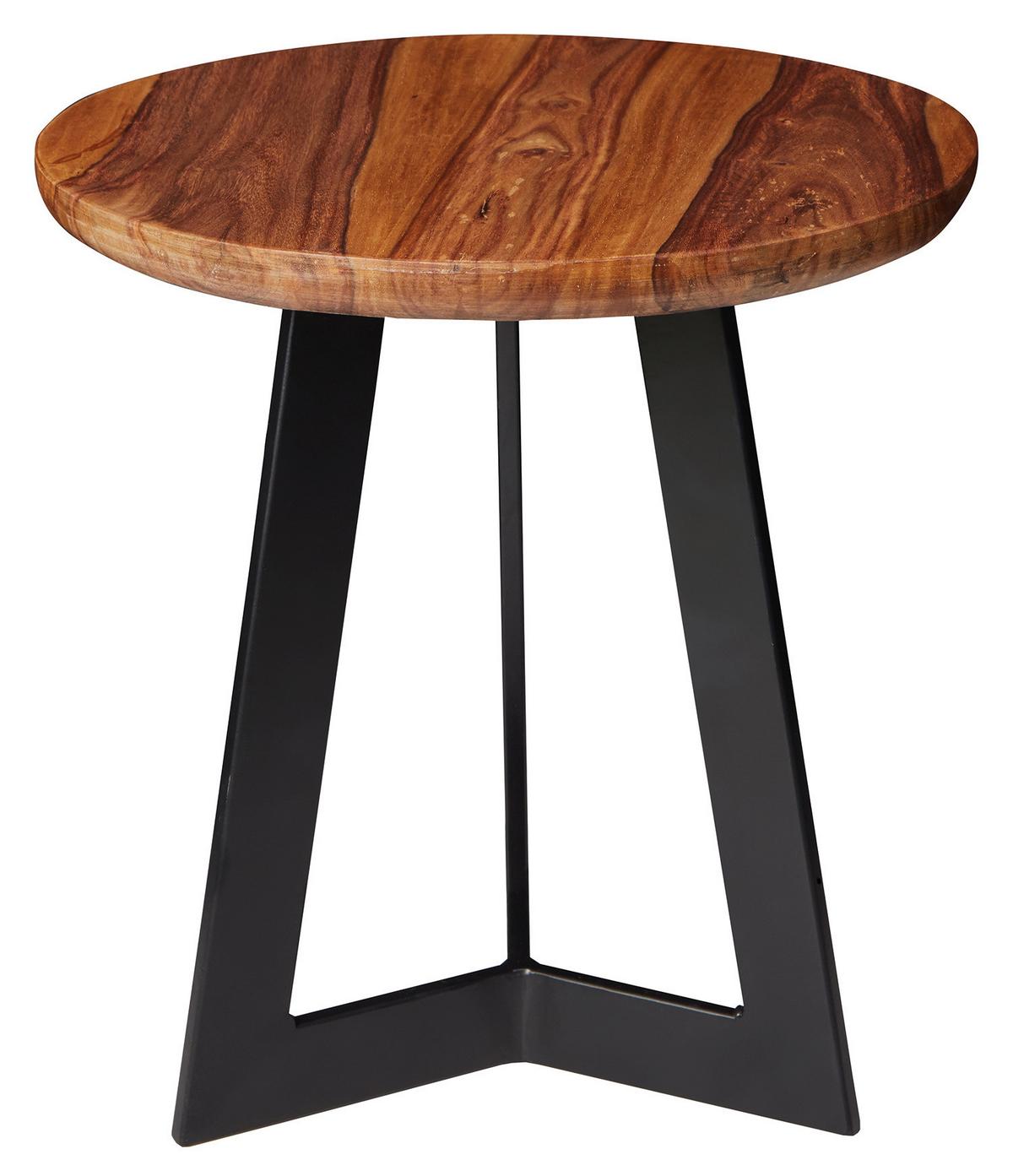 Mizica Wl5.665 - črna/barve indijskega rožnega lesa, Design, kovina/les (35/35/37cm) - MID.YOU