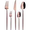 BESTICKSET ELEGANCE - kopparfärgad, Klassisk, metall - Mömax