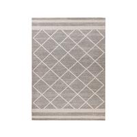 TEPPICH RHOMBUS 225 BRAUN / BEIGE - Beige/Braun, Konventionell, Textil (120/170cm) - Kayoom
