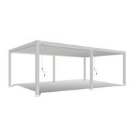 Pergola Delux Plus ca. 800x200 cm Weiß - Weiß, Basics, Metall (800/255/400cm) - WEIDE