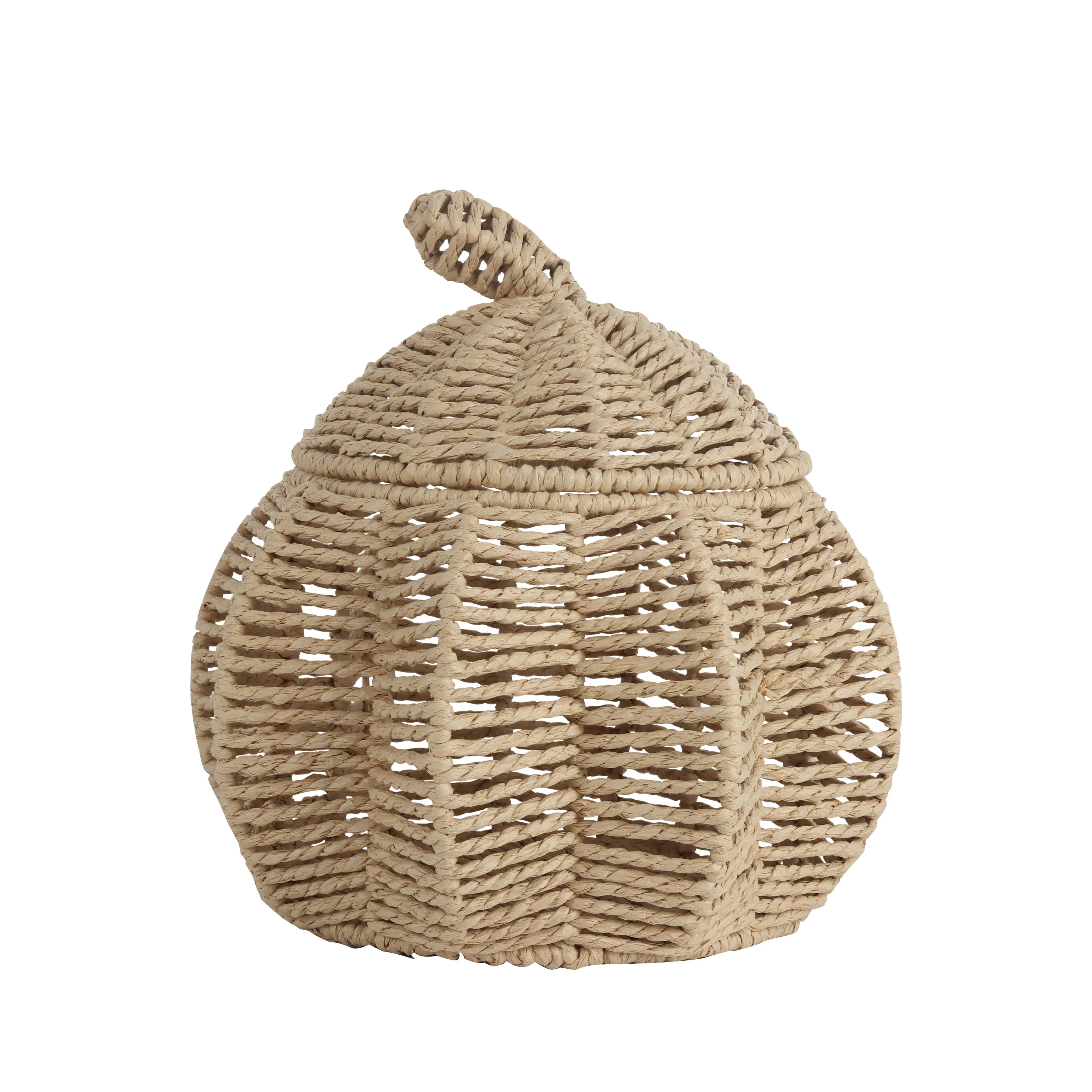 Košara Basti - naravne barve, papir/kovina (26,2/26,5cm) - Mömax