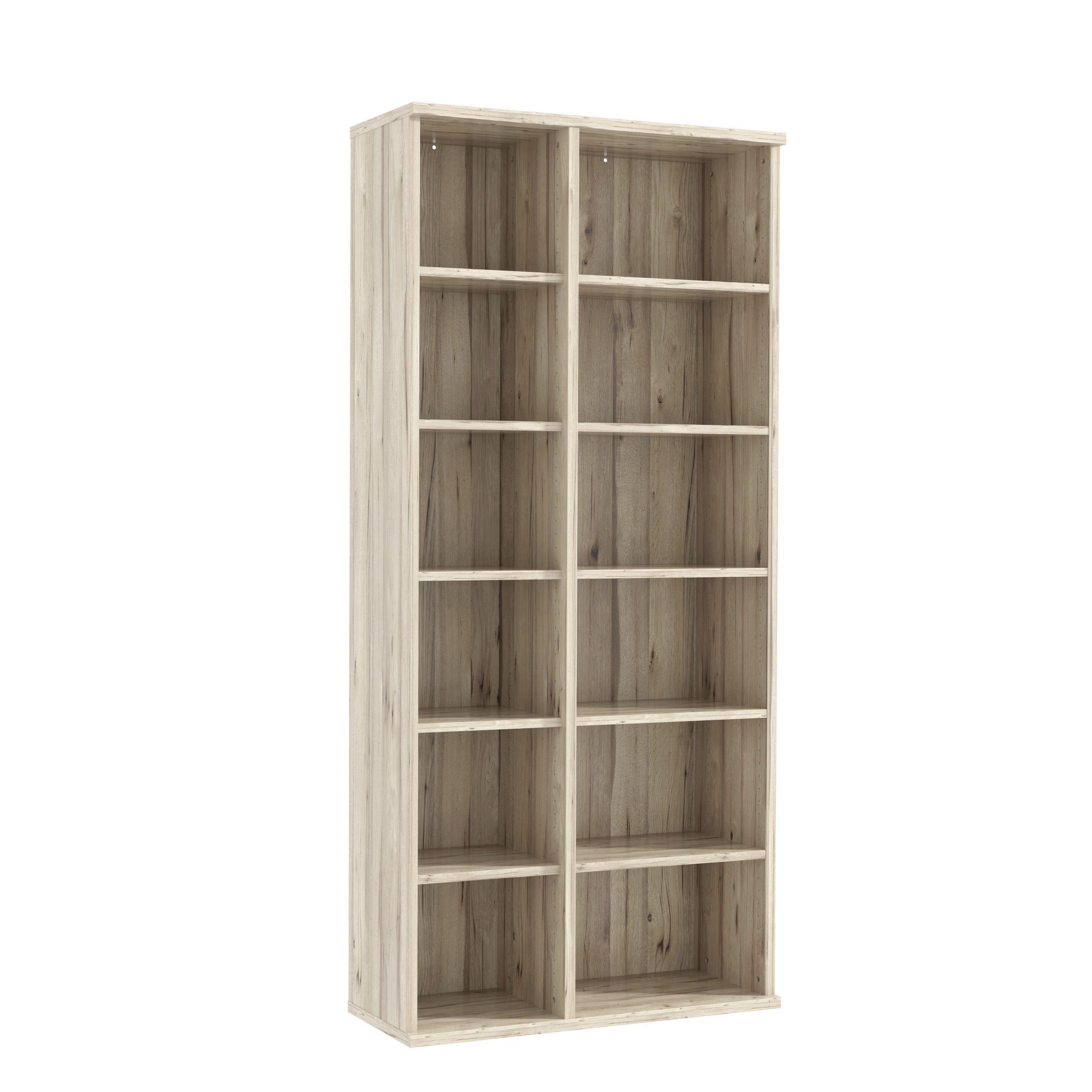 Etajeră Ducato - culoare lemn stejar, Modern, plastic/metal (100/217/40cm) - Premium Living