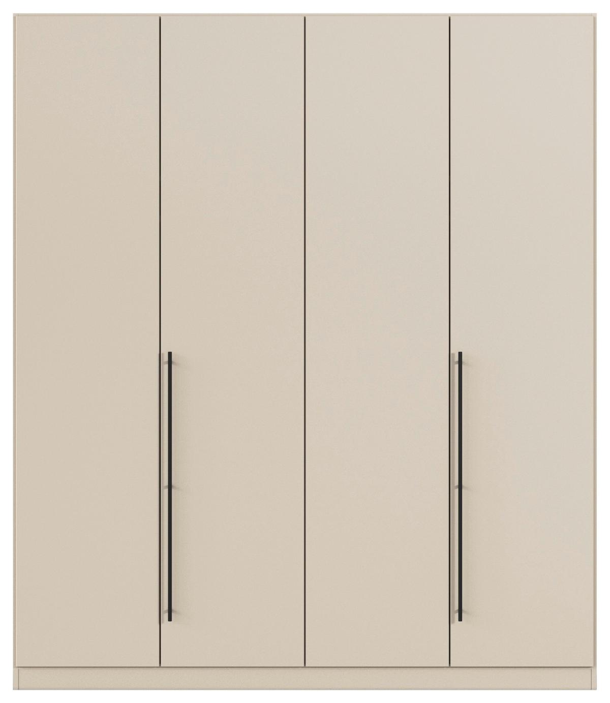 Kleiderschrank Safari Champagner - Champagner/Grau, KONVENTIONELL, Holzwerkstoff/Metall (181/229/54cm) - Based