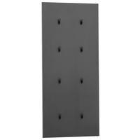 Garderobni Panel Alexa, Črna - črna, Design, leseni material (49/109/2,6cm) - MID.YOU