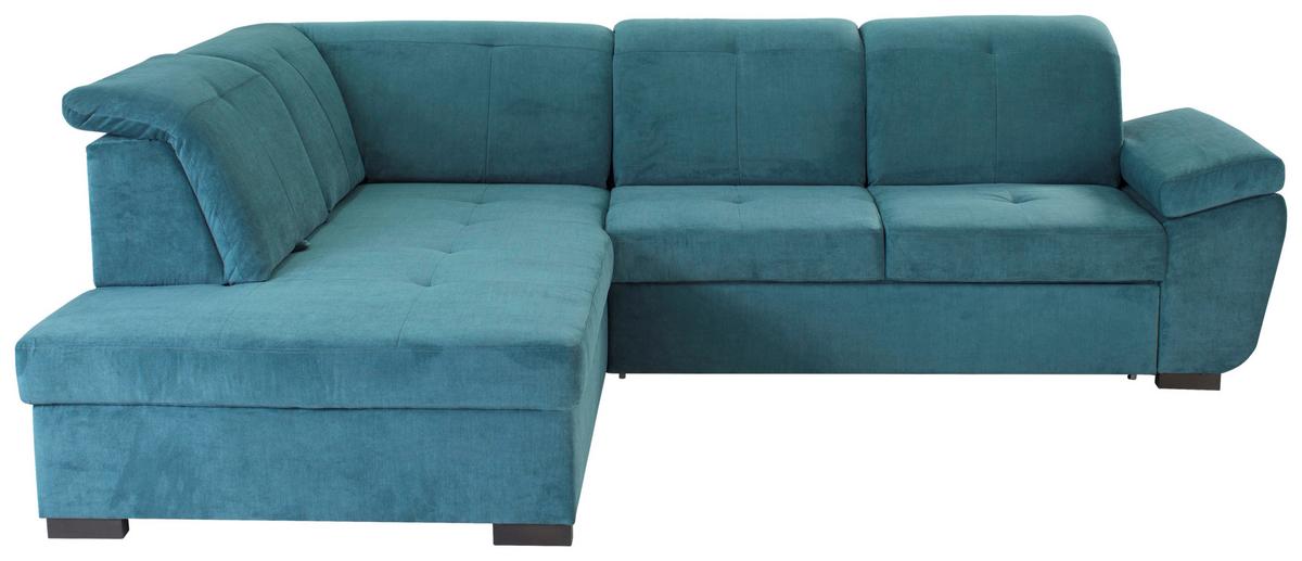 Kutna Garnitura Vince - plava/crna, Design, tekstil/plastika (202/280cm) - Modern Living