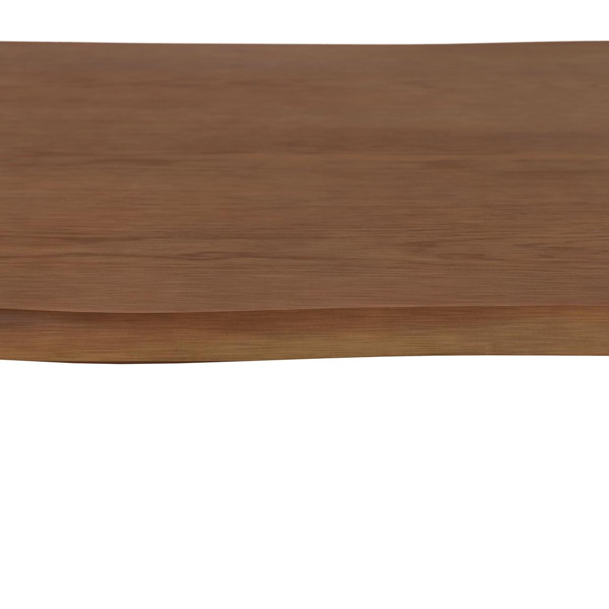 Esstisch Dale in Holz Akazie massiv/furniert ca. 180x90 cm - Walnussfarben/Schwarz, MODERN, Holz/Metall (180/90/76cm) - Bessagi Home