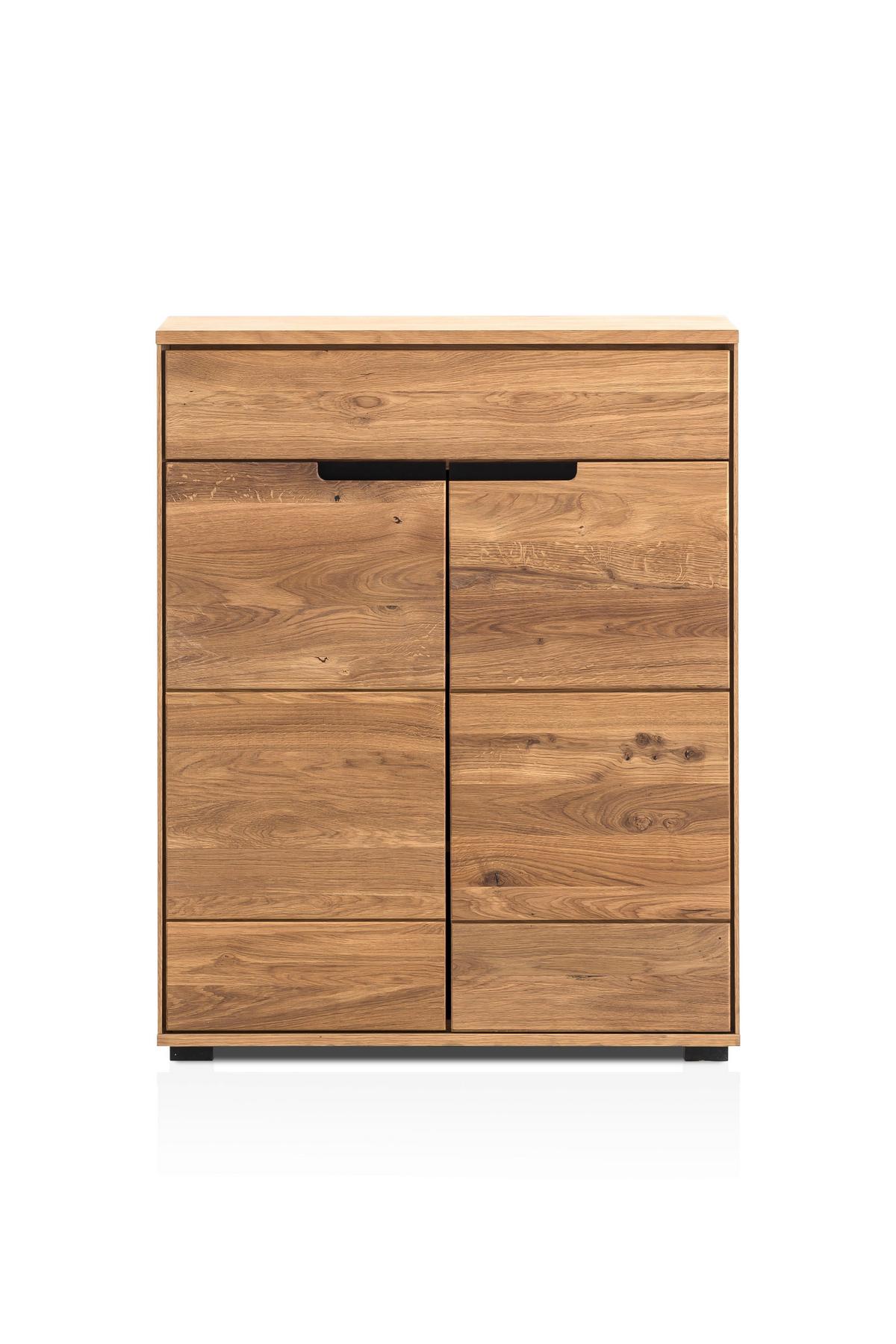 Omara Za Čevlje Lola, Hrast, Masivno - črna/barve hrasta, Trendi, kovina/umetna masa (80/102/40cm) - Premium Living