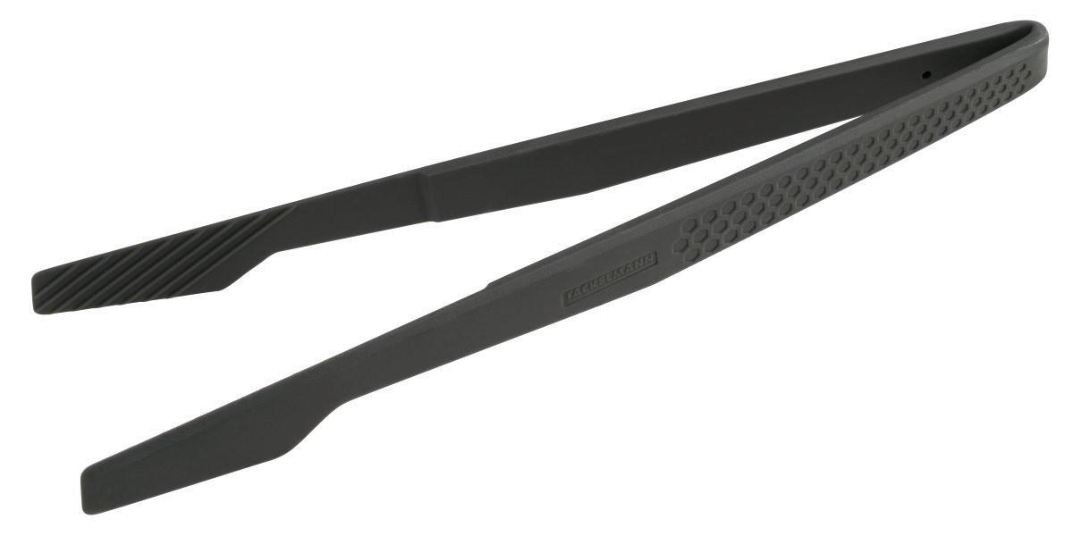 Carrotez Silikon-Kochzange – 23 Cm, Rutschfester Griff, Kratzfeste Spitzen, Dunkelgrau