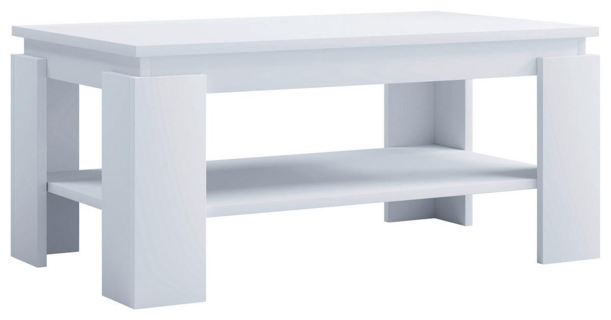 Klubska Miza Rolas, Bela, 90x41 - bela, Moderno, leseni material (90/53/41cm) - MID.YOU
