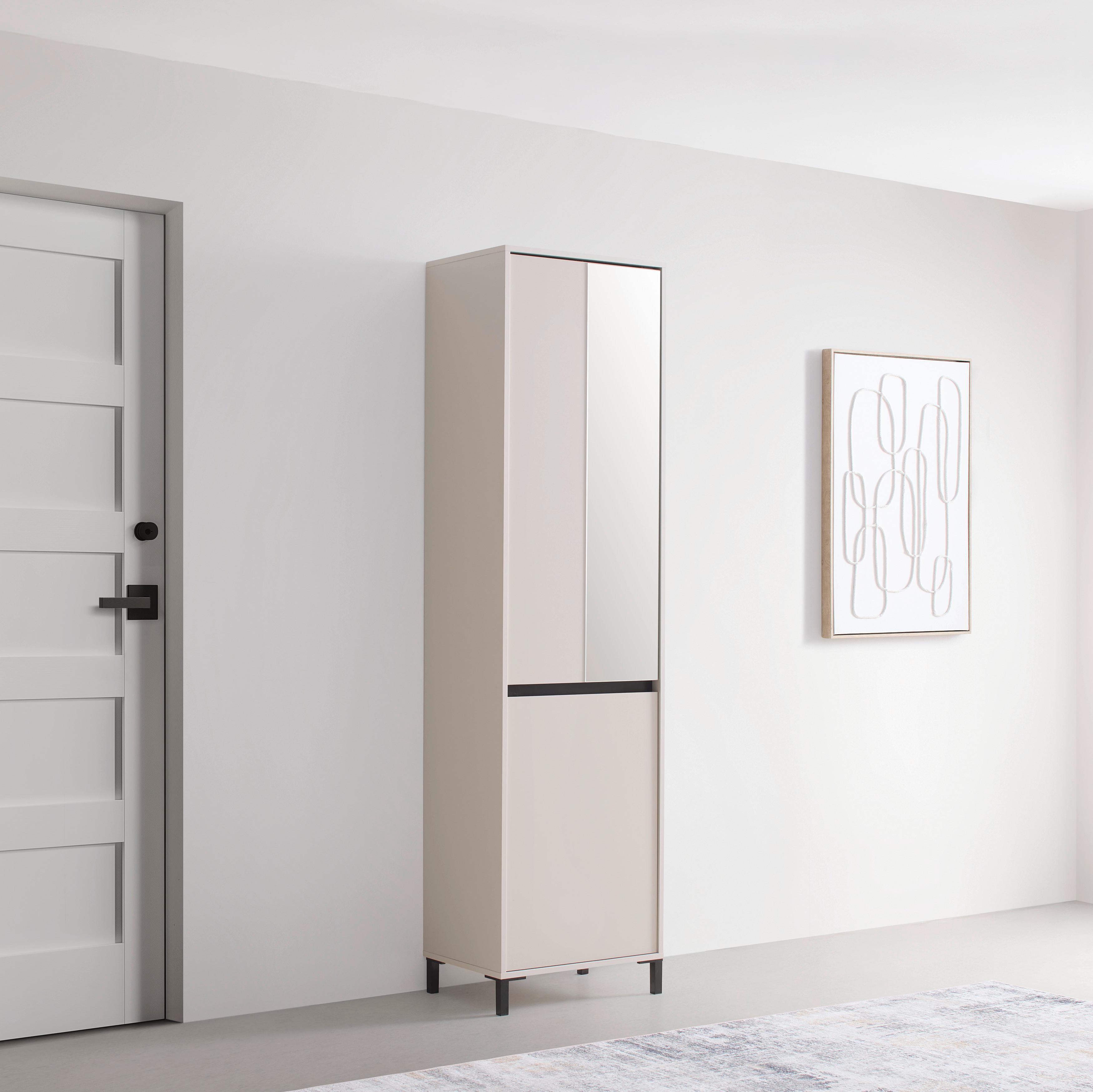 Garderobenschrank Arran Kaschmir - Kaschmir, Modern, Holzwerkstoff (55/206/40cm) - Mömax