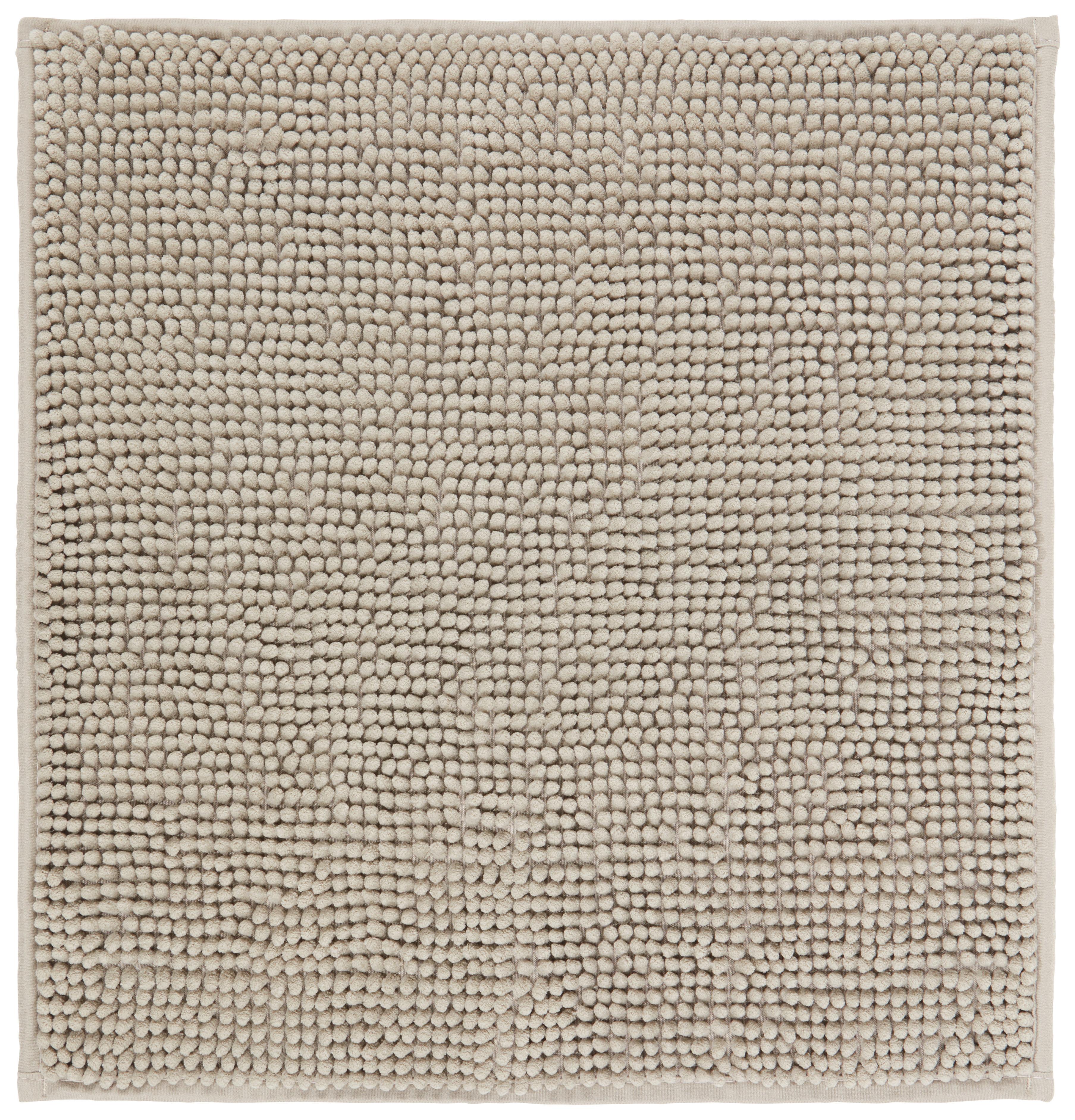Badematte Nelly in Taupe ca. 50x50cm - Taupe, Textil (50/50cm) - Modern Living